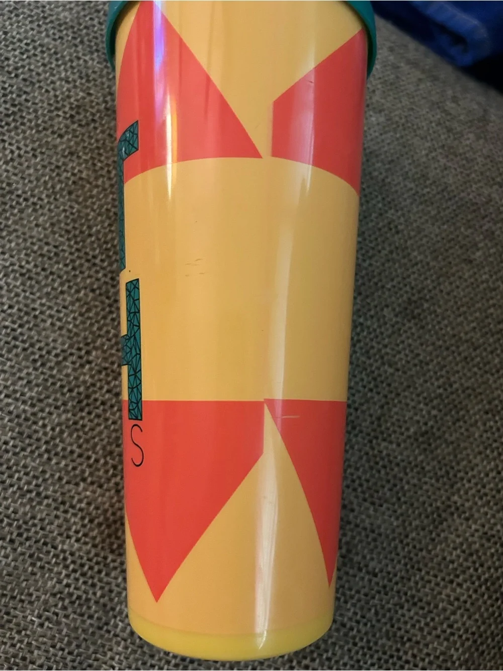 Dutch Bros geometric print tumbler 24 ounce.